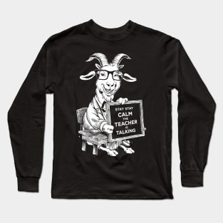 Goat Teacher Long Sleeve T-Shirt